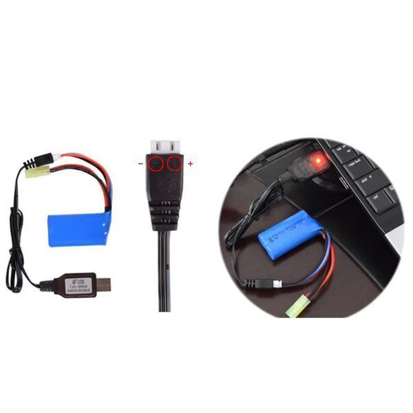 Зарядний пристрій USB через балансир для АКБ LiPo та Li-ion 7.4v (2S) [AirsoftParts] (для страйкболу) USB-LiPo-7-4 фото