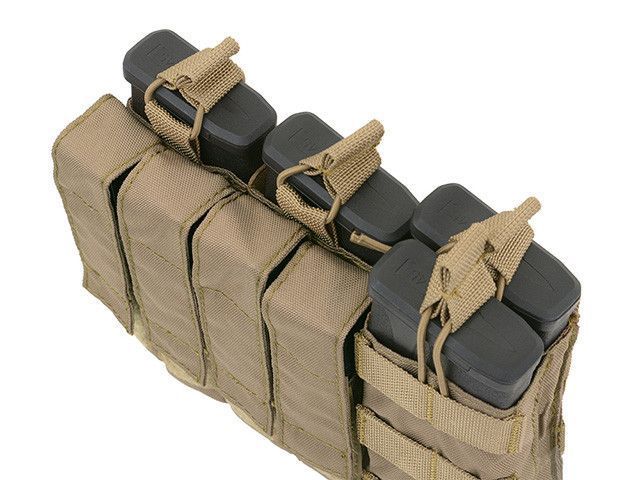 Потрійний подсумок пистолетно-винтовочный 5,56/9MM (4 + 4) - COYOTE [8FIELDS] (для страйкболу) M51613141-TAN фото