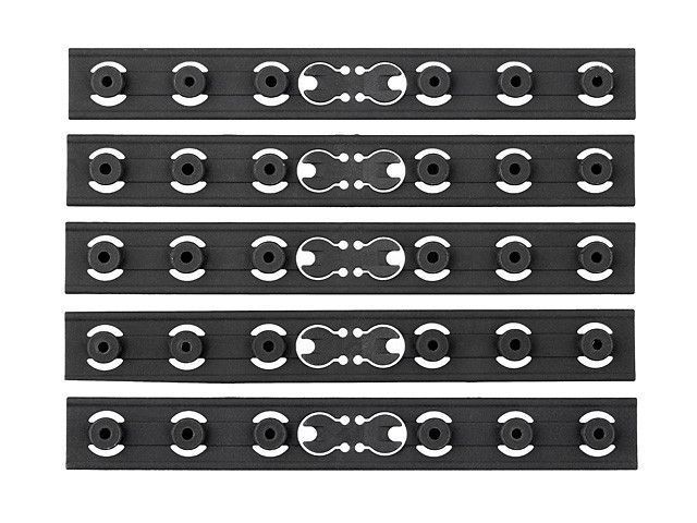 Набір плоских захисних панелей для цівки Key-Mod - Black [BattleAxe] (для страйкболу) FBP1875 фото