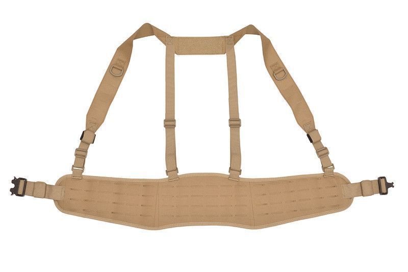 Патрульный тактический пояс с подтяжками MOLLE, Laser Cut - Tan [8FIELDS] (для страйкбола) M51617029-TAN фото