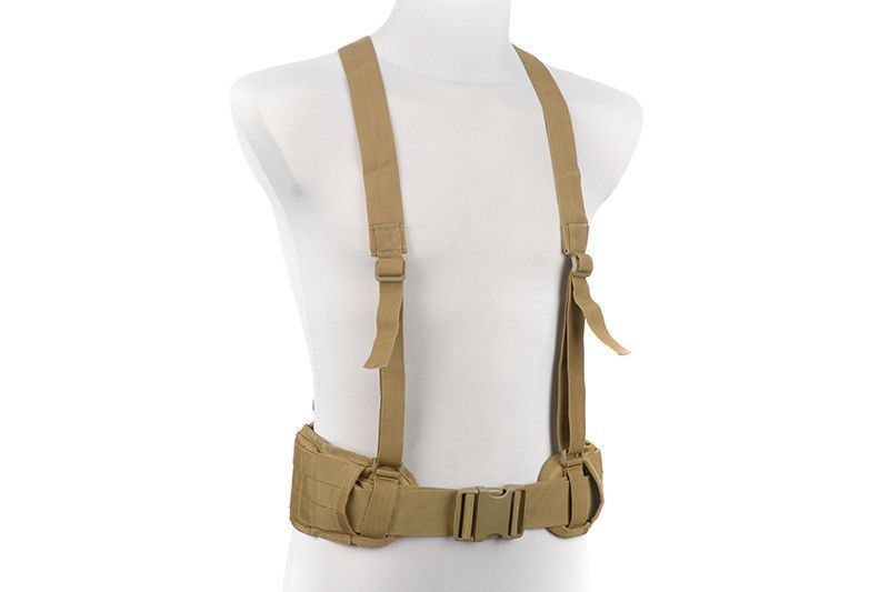 Тактический ремень с подтяжками типа X - tan [GFC Tactical] (для страйкбола) GFT-34-011451 фото