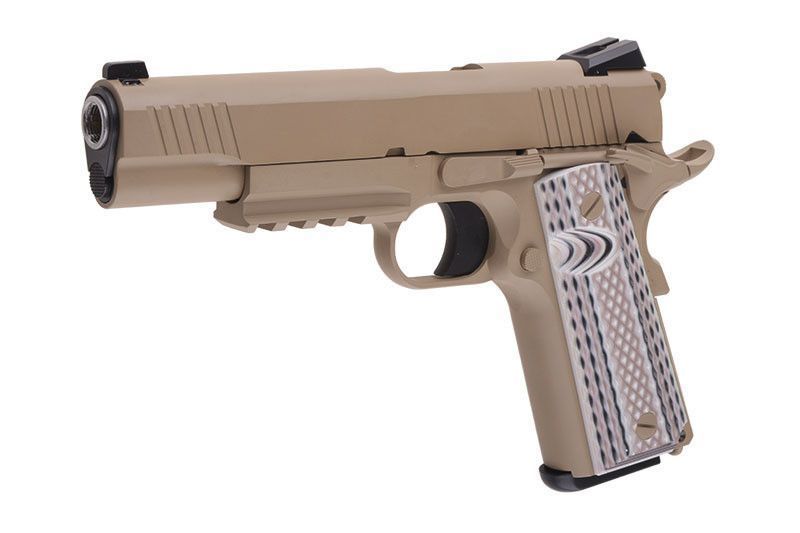 Страйкбольный пістолет 1911 M45A1 - tan [WE] (для страйкболу) WET-02-017222 фото