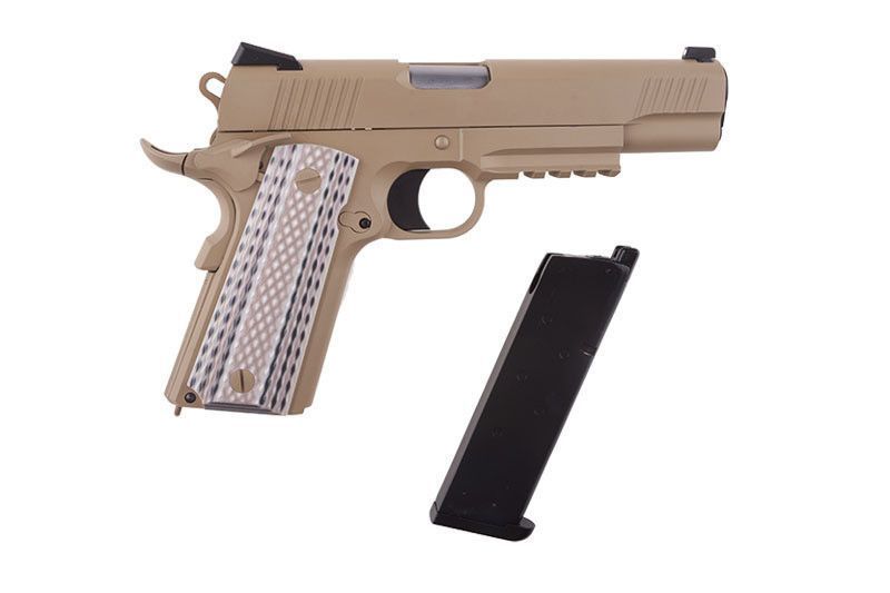 Страйкбольный пістолет 1911 M45A1 - tan [WE] (для страйкболу) WET-02-017222 фото