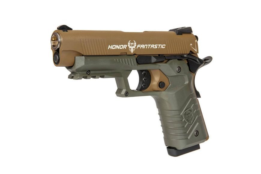 Страйкбольный пістолет HG-172 - tan / olive [HFC] (для страйкболу) HFC-02-029618 фото