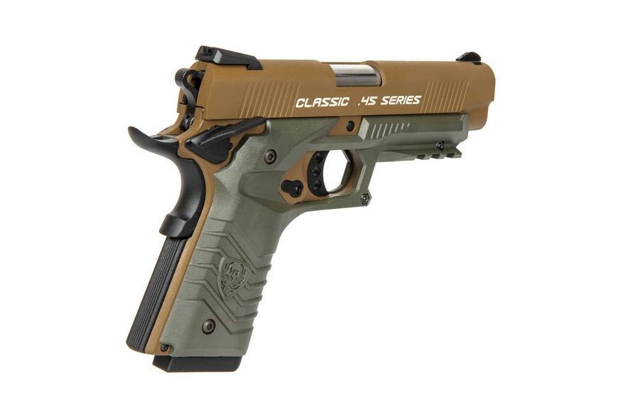 Страйкбольный пістолет HG-172 - tan / olive [HFC] (для страйкболу) HFC-02-029618 фото