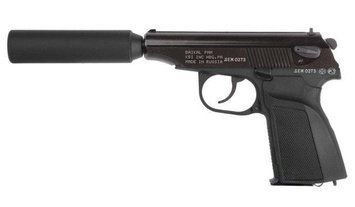 WE - Makarov PMM Pistol airsoft (Black Steel Full Marking) - WE-MA001-BK-SP (для страйкбола) 19040 фото