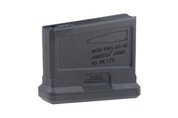 Короткий механічний магазин 45 куль для приводів Striker AS-01 - Black (для страйкболу) AMB-05-020136 фото