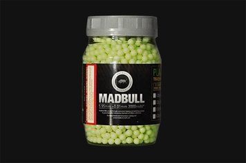 Страйкбольні кулі MADBULL GREEN TRACER 0.25g 2000шт 0,5kg MB-025-2000-TR-BIO фото