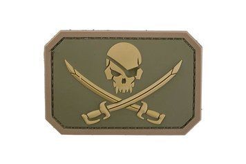Нашивка Pirate Skull PVC - Multicam [MIL-SPEC MONKEY] (для страйкбола) MSM-30-019083 фото