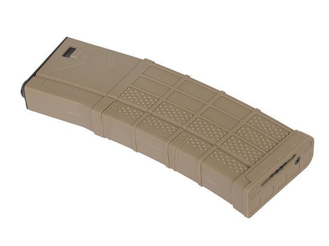 Polimerowy magazynek 450 kulek 416/SCAR16/AR15 - Dark Earth [BattleAxe] (для страйкболу) FBP2319 фото