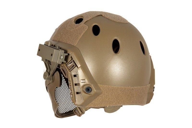 Страйкбольный аналог hełmu FAST PJ Piloteer II - tan [Ultimate Tactical] (для страйкболу) UTT-21-028247 фото