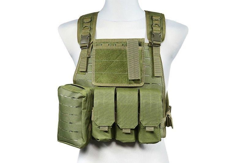 Жилет тактичний (розвантажувальний) типу MBSS (LaserCut) - olive [GFC Tactical] (для страйкболу) GFT-18-018407 фото