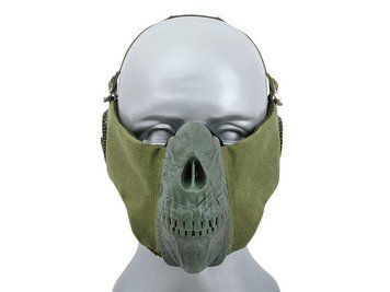 Maska SKULL FACE z ochroną uszu - Olive [CS]&nbsp;(для страйкбола) FBP2378OD фото