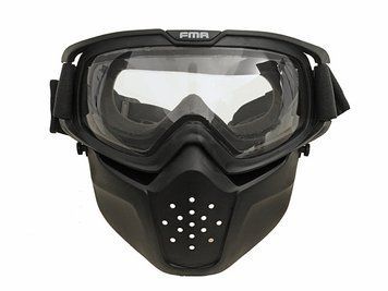 Maska ochronna Anti-Fog - Black/Clear [FMA] (для страйкболу) TB1111 фото