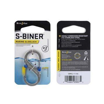 Nite Ize - S-Biner&reg; Marine SlideLock&reg; #2 - Stainless - SBML2-11-R6 (для страйкболу) 19171 фото