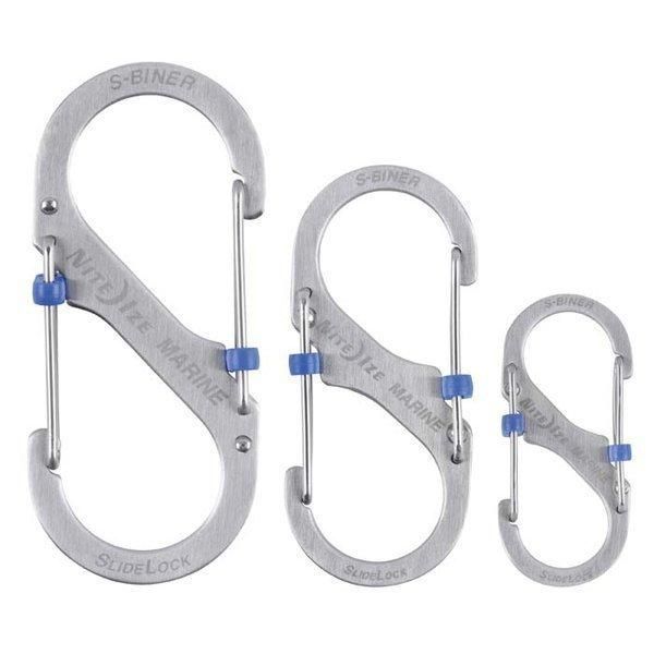 Nite Ize - S-Biner&reg; Marine SlideLock&reg; #2 - Stainless - SBML2-11-R6 (для страйкбола) 19171 фото