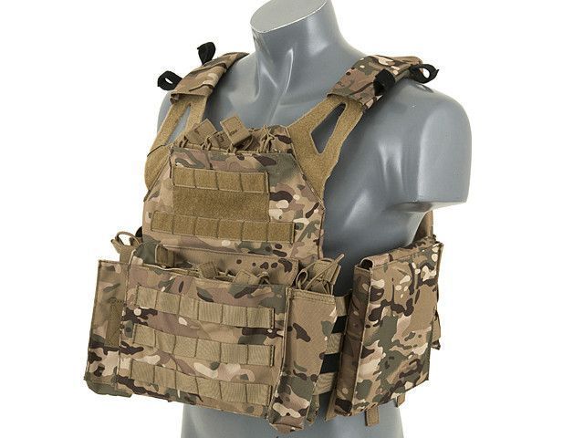 Jump Plate Carrier с аналогом баллистических пластин, подсумками - Multicam [8FIELDS] (для страйкболу) M51611021-1-CP фото