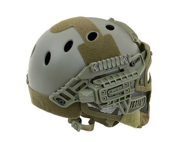 Тактический шлем Fast Z Metalową Maską W Systemie G4 - Olive [Emerson] (для страйкбола) BD9197A фото