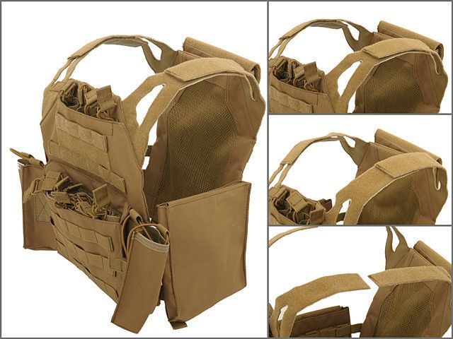 Jump Plate Carrier с аналогом баллистических пластин, подсумками - OLIVE [8FIELDS] (для страйкболу) M51611021-1-OD фото