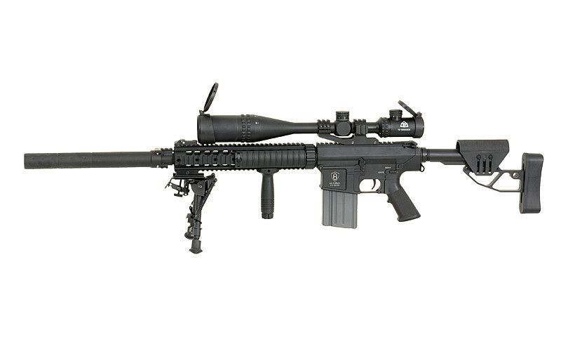 Тактичний рамковий приклад Mod.A для AR-15 / AR-10 - Black [Castellan] (для страйкболу) AS.G024-BK фото