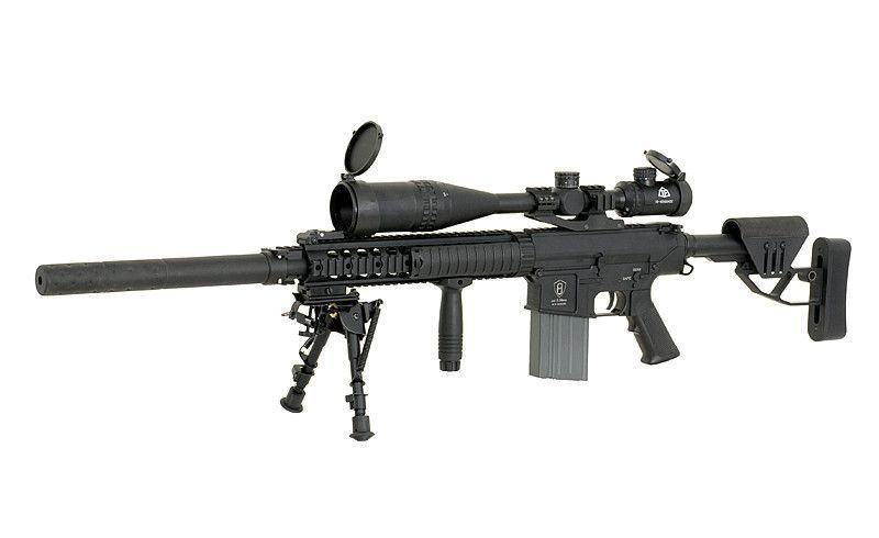 Тактичний рамковий приклад Mod.A для AR-15 / AR-10 - Black [Castellan] (для страйкболу) AS.G024-BK фото
