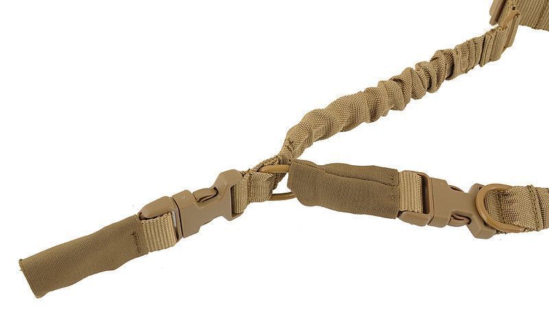 Wytrzymały pas nośny 2 lub 1-pkt Bungee - COYOTE [CS] (для страйкбола) FBP1750-CT фото