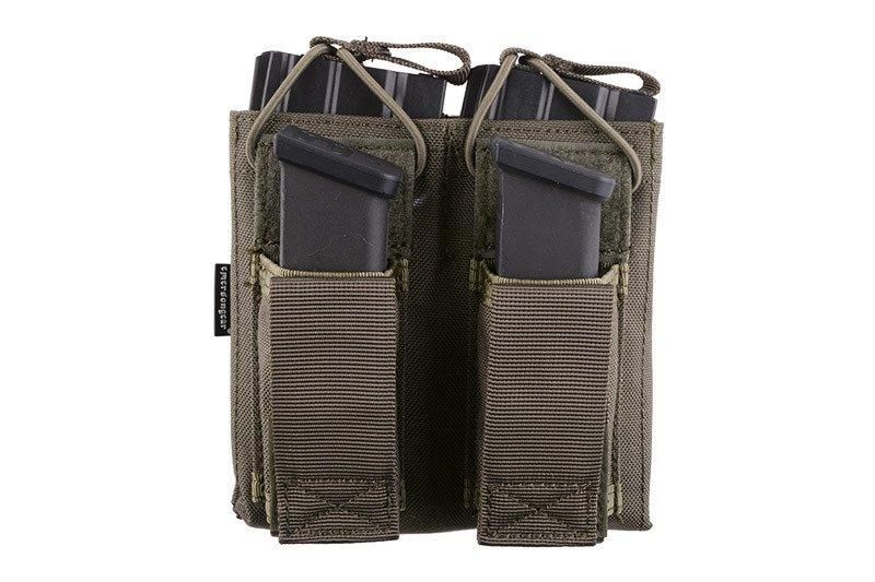 Двойной подсумок Open Top для магазинов M4/M16 + pistoletowe - foliage green [Emerson] (для страйкбола) EME-19-019162 фото