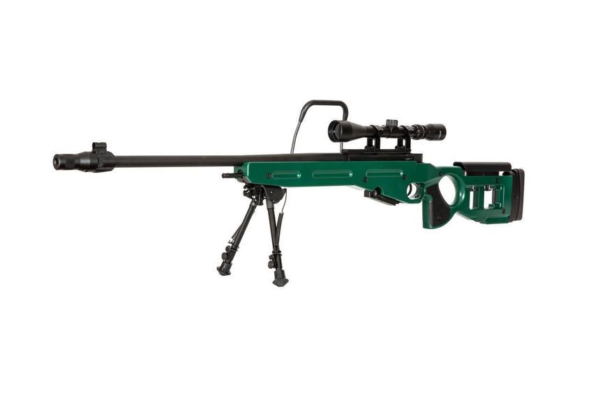 Страйкбольный аналог karabinu snajperskiego SV-98 CORE&trade; z lunetą, dw&oacute;jnogiem i tłumikiem - russian green [Specna Arms] (для SPE-03-029503 фото