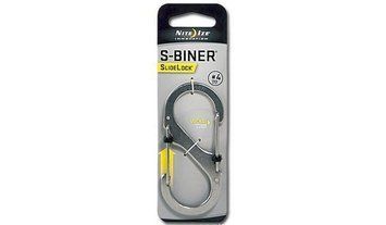 Nite Ize - S-Biner #4 SlideLock - Stainless - LSB4-11-R3 (для страйкболу) 11474 фото