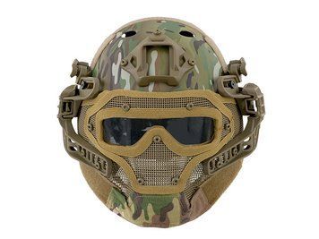 Тактичний шолом Fast Z Metalową Maską W Systemie G4 - Multicam [Emerson] (для страйкболу) BD9197K фото