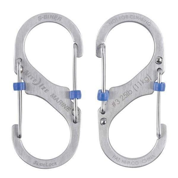 Nite Ize - S-Biner&reg; Marine SlideLock&reg; #3 - Stainless - SBML3-11-R6 (для страйкболу) 19170 фото