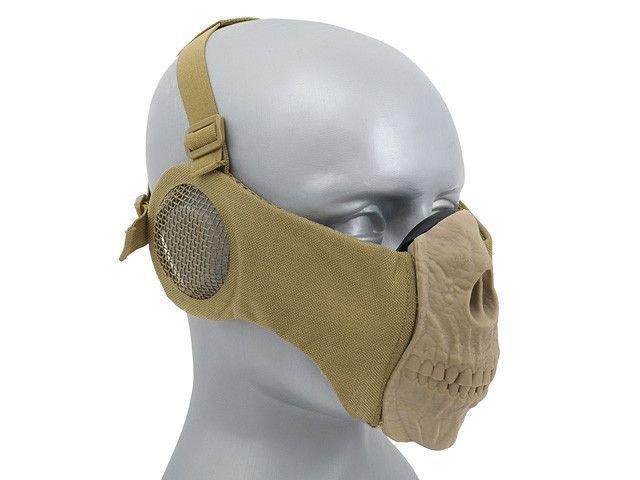 Maska SKULL FACE z ochroną uszu - Tan [CS]&nbsp;(для страйкбола) FBP2378TAN фото