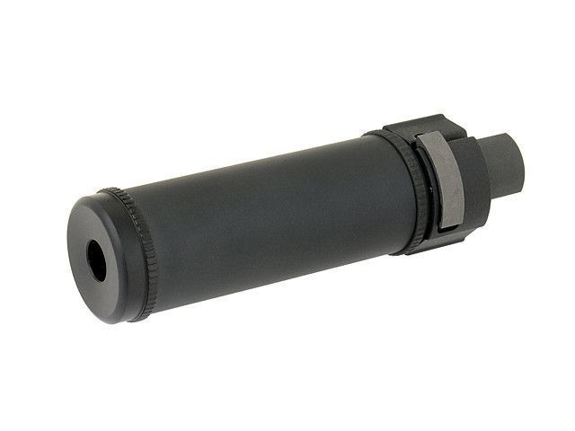 Глушник QD 126mm з полум'ягасником - Black (для страйкболу) BD0492 фото