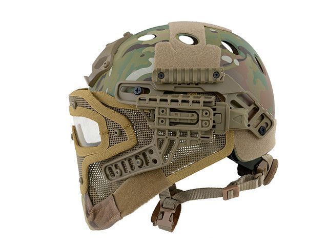 Тактический шлем Fast Z Metalową Maską W Systemie G4 - Multicam [Emerson] (для страйкбола) BD9197K фото
