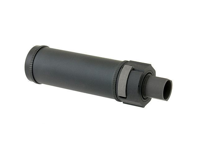 Глушник QD 126mm з полум'ягасником - Black (для страйкболу) BD0492 фото