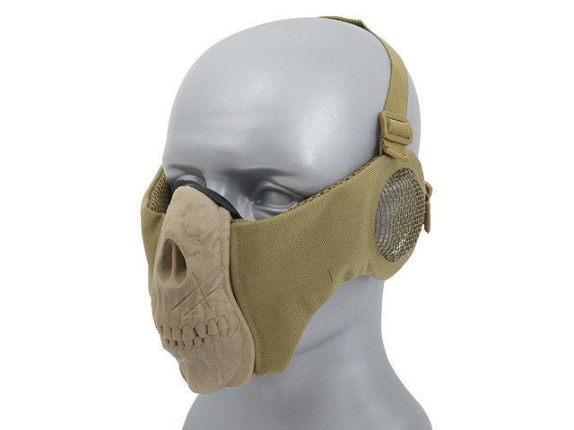 Maska SKULL FACE z ochroną uszu - Tan [CS]&nbsp;(для страйкбола) FBP2378TAN фото