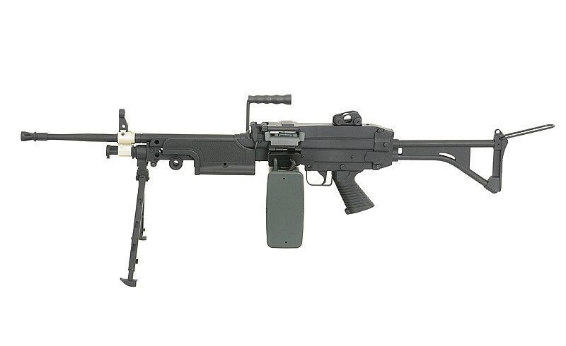 M249 MKI - Black [A&K] (для страйкболу) FB1866 фото