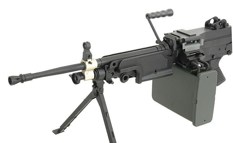 M249 MKI - Black [A&K] (для страйкболу) FB1866 фото