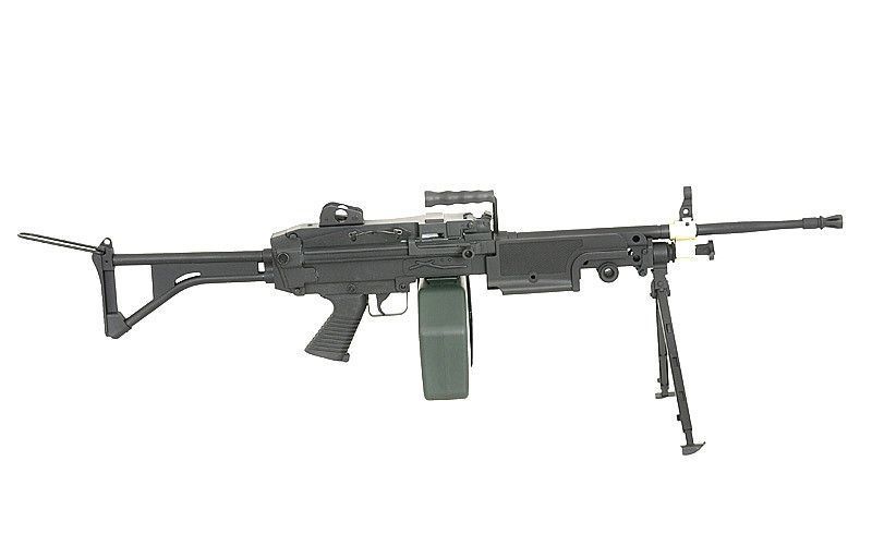 M249 MKI - Black [A&K] (для страйкболу) FB1866 фото