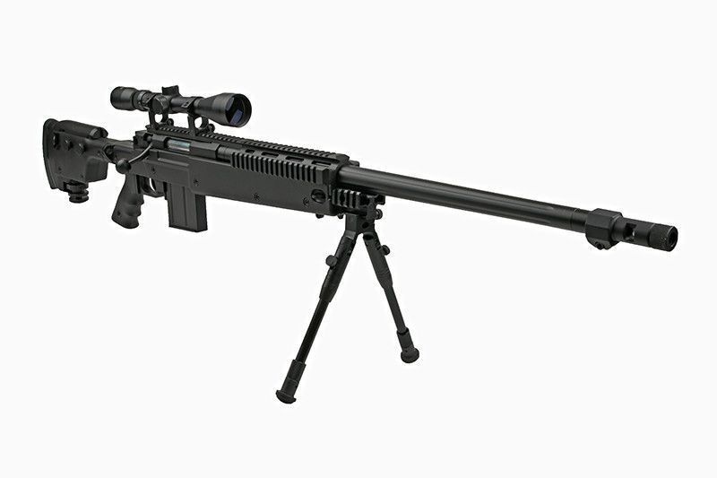 Страйкбольная винтовка снайперская MB4407D - с оптикой и сошками [WELL] (для страйкбола) WEL-03-006023 фото
