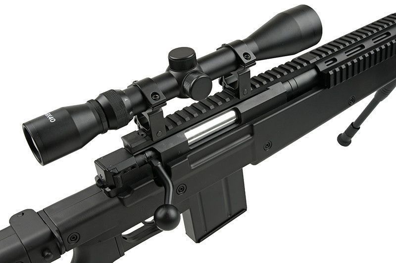 Страйкбольная винтовка снайперская MB4407D - с оптикой и сошками [WELL] (для страйкбола) WEL-03-006023 фото