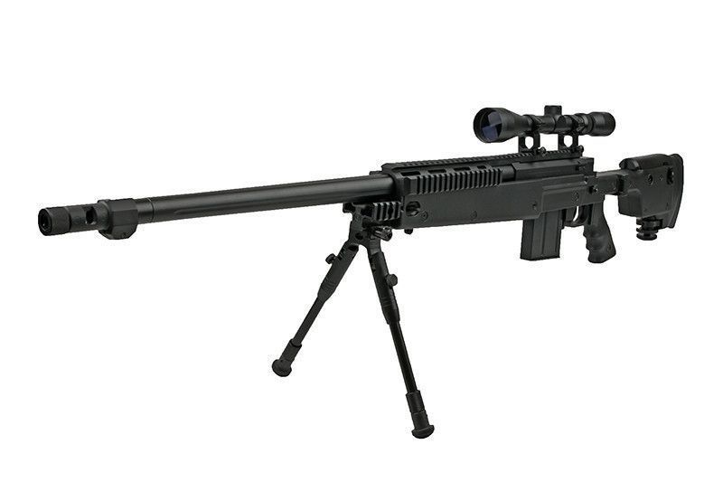 Страйкбольная винтовка снайперская MB4407D - с оптикой и сошками [WELL] (для страйкбола) WEL-03-006023 фото