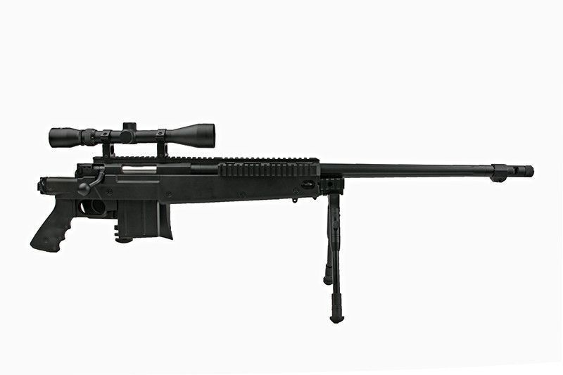 Страйкбольная винтовка снайперская MB4407D - с оптикой и сошками [WELL] (для страйкбола) WEL-03-006023 фото