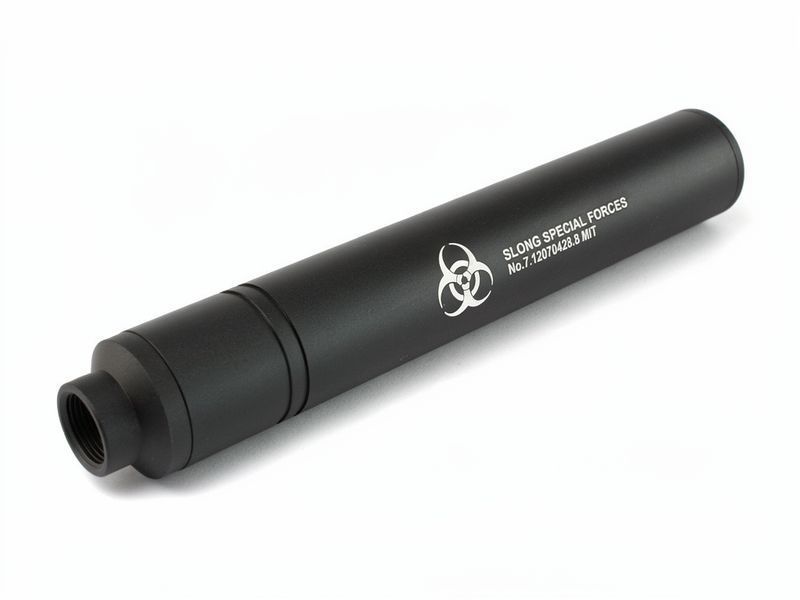 Глушитель 170x27 мм Special Forces Biohazard &mdash; Black [Slong Airsoft] (для страйкбола) SL00329 фото