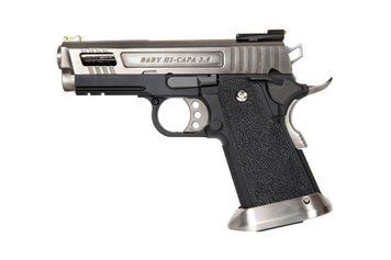 Страйкбольный пистолет Hi-Capa 3.8 Force "Velociraptor" (Full Auto) - Silver [WE]&nbsp;(для страйкбола) WET-02-029572 фото