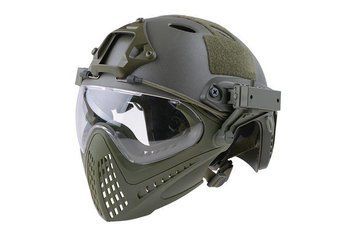 Аналог шолома FAST PJ Piloteer - olive [Ultimate Tactical] (для страйкболу) UTT-21-019329 фото