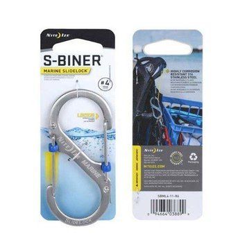 Nite Ize - S-Biner&reg; Marine SlideLock&reg; #4 - Stainless - SBML4-11-R6 (для страйкболу) 19169 фото