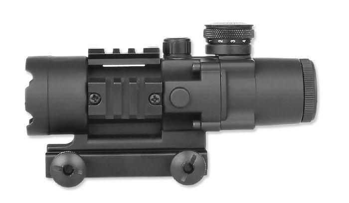 Aim-O - 4x32 Illumination Tactical Compact Scope - AO 3036-BK (для страйкболу) 14108 фото