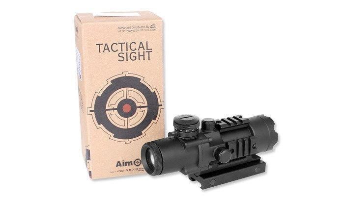 Aim-O - 4x32 Illumination Tactical Compact Scope - AO 3036-BK (для страйкболу) 14108 фото