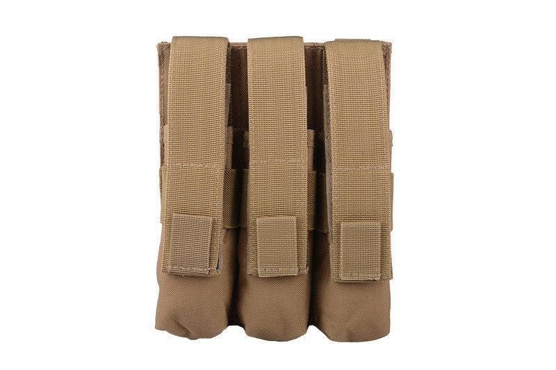 Потрійний подсумок для магазинів типу MP5 - Tan [GFC Tactical] (для страйкболу) GFT-19-009666 фото